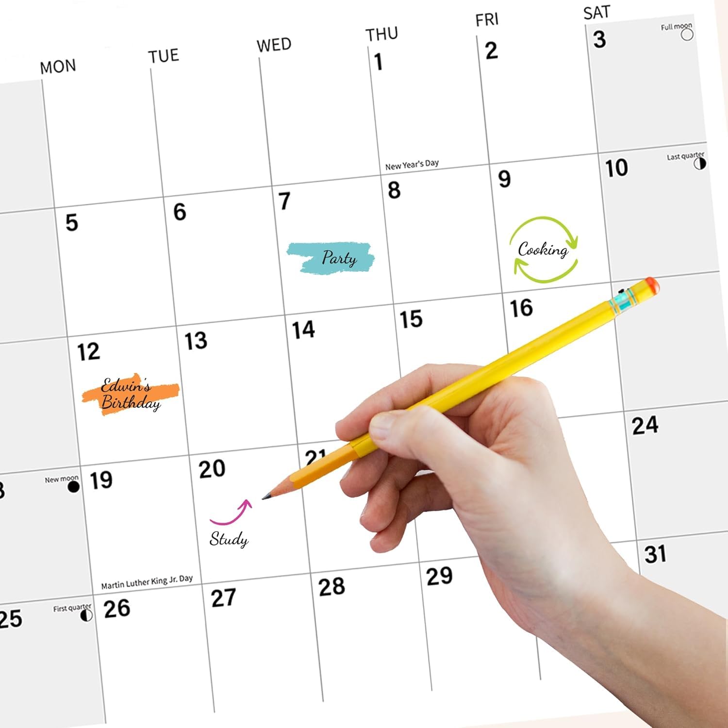 Wall Calendar 2026 Planner Calendar - Japan Hangable Monthly Wall